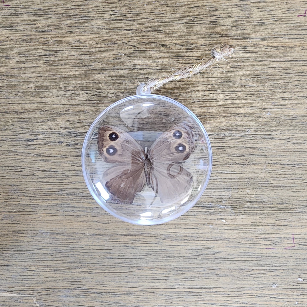 Common Wood Nymph Butterfly Ornament